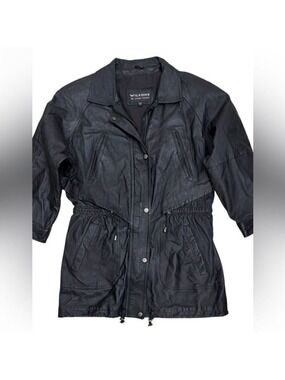 WILSONS LEATHER Vintage Retro Casual Winter Designer Jacket Coat Womens Large